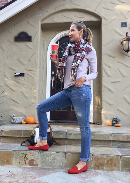 style over forty, how to wear a blanket scarf. fall 2015 trends