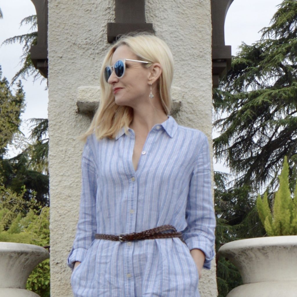 J. Jill Linen Shirtdress review, style and beauty over 40