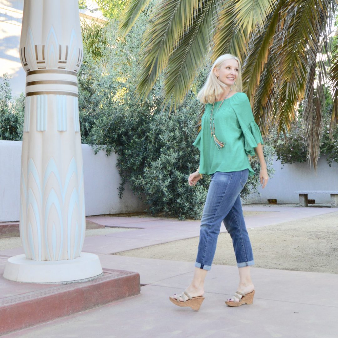 Chico’s GF Jeans + Ruffle Top + Tassel Necklace! - Fashion Should Be Fun