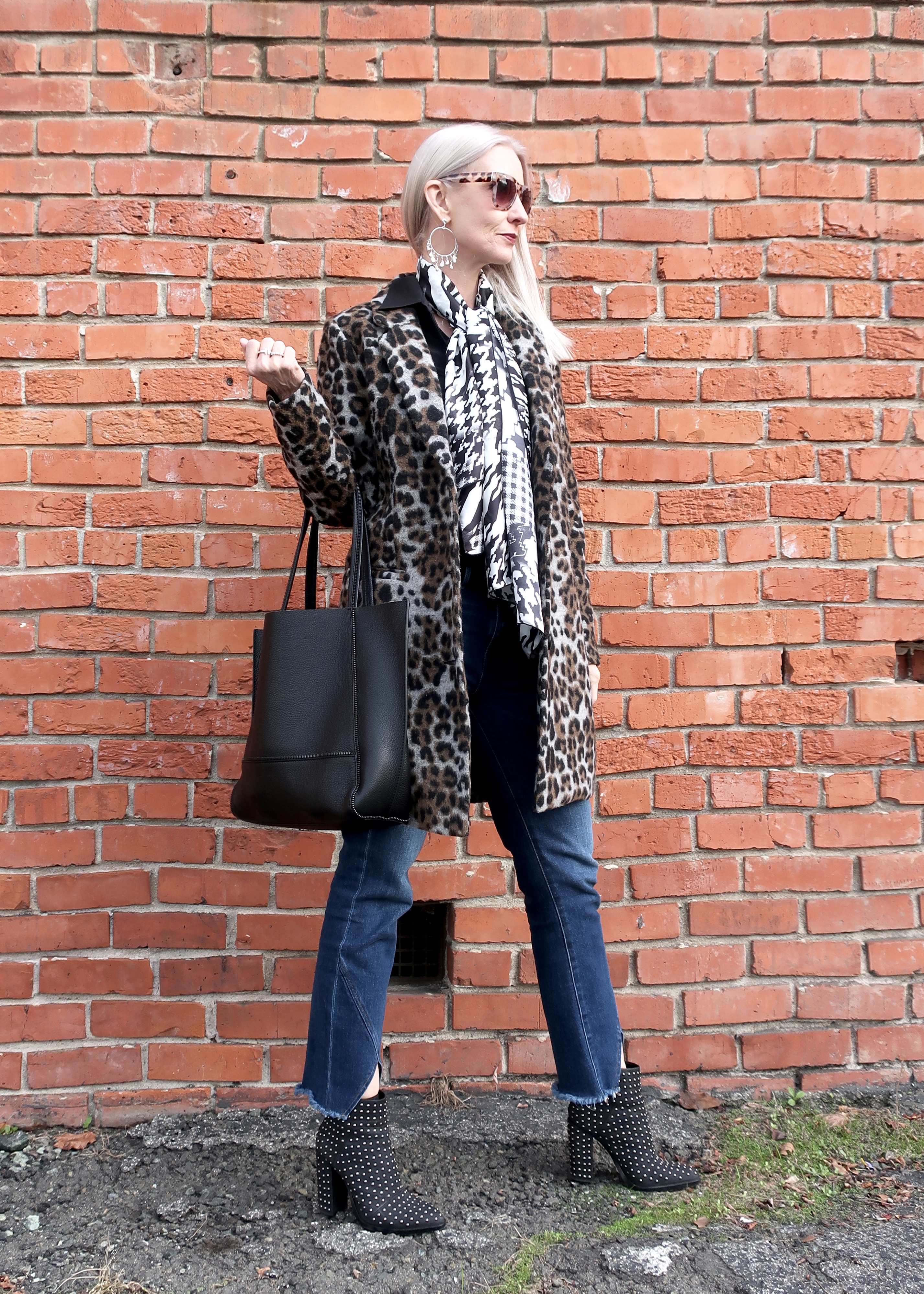 edgy fall/winter OOTD for women over 40