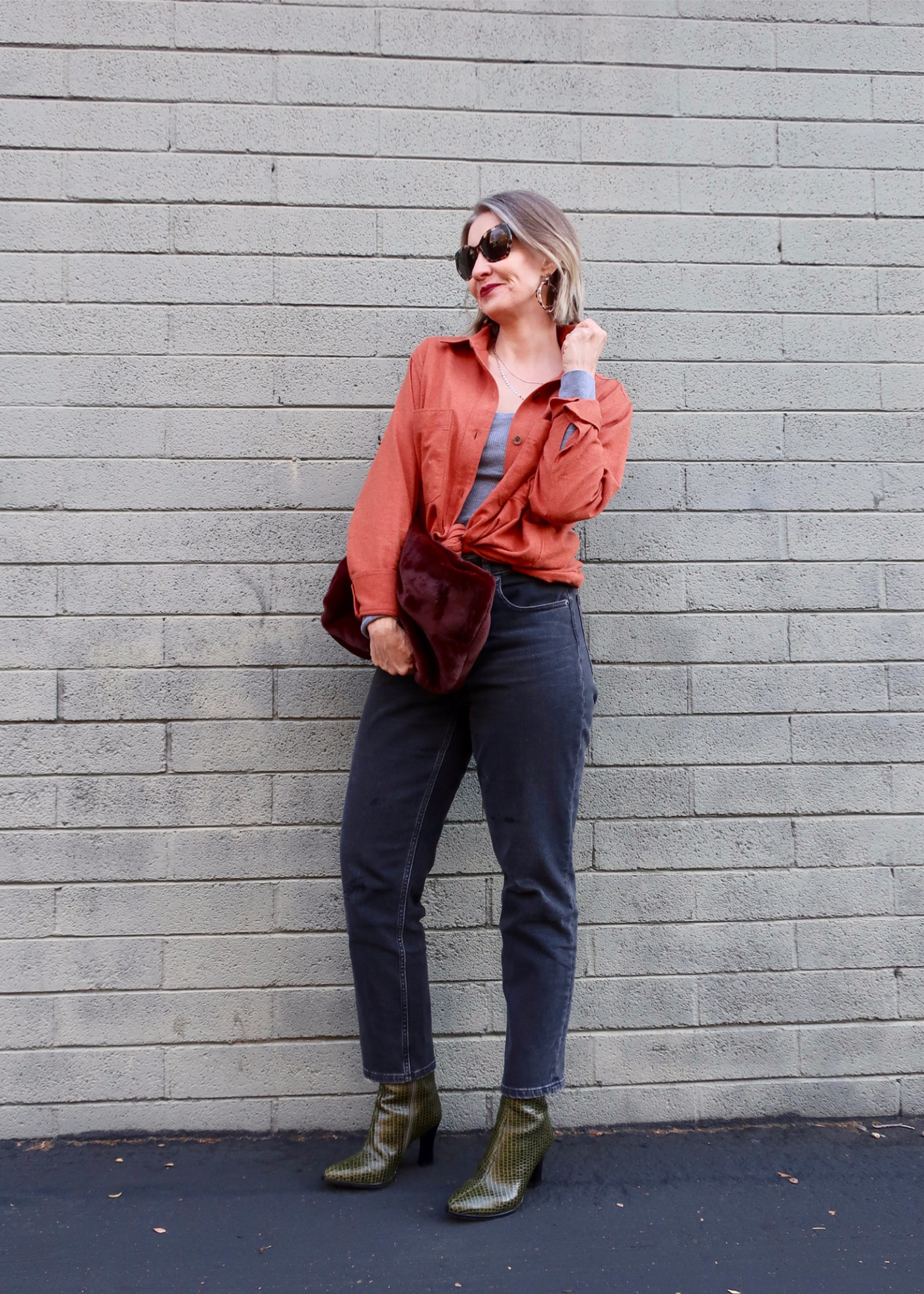 fall outfit for women over 40